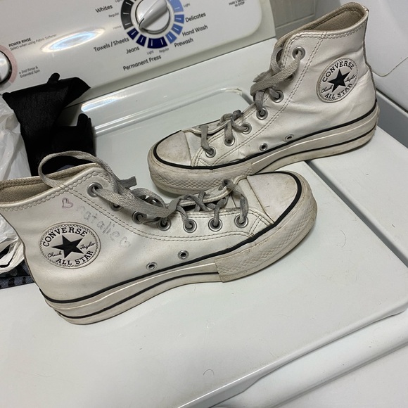 Converse White High-Top Sneakers - Picture 5 of 7
